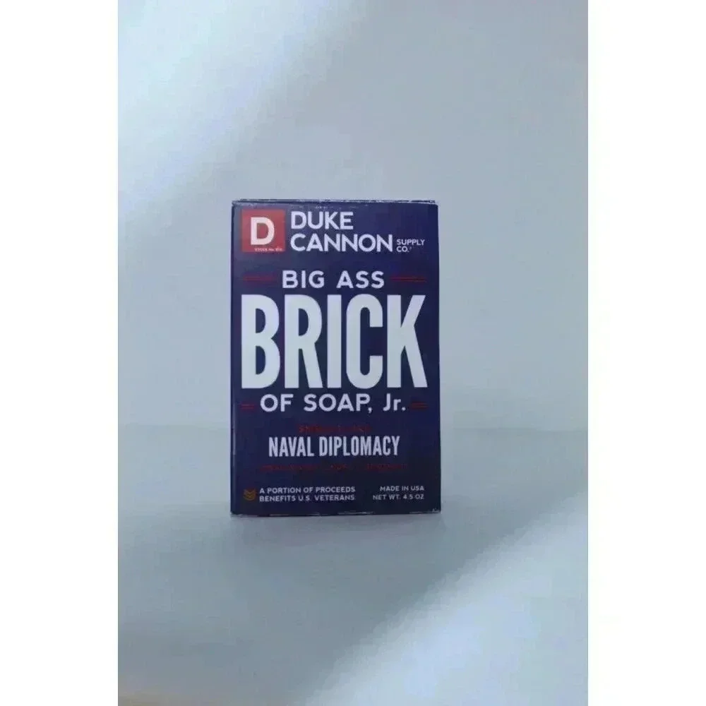 Duke Cannon Big Ass Brick Of Soap JR 4.5oz Men Smells Like NAVAL DIPLOMACY - NIB